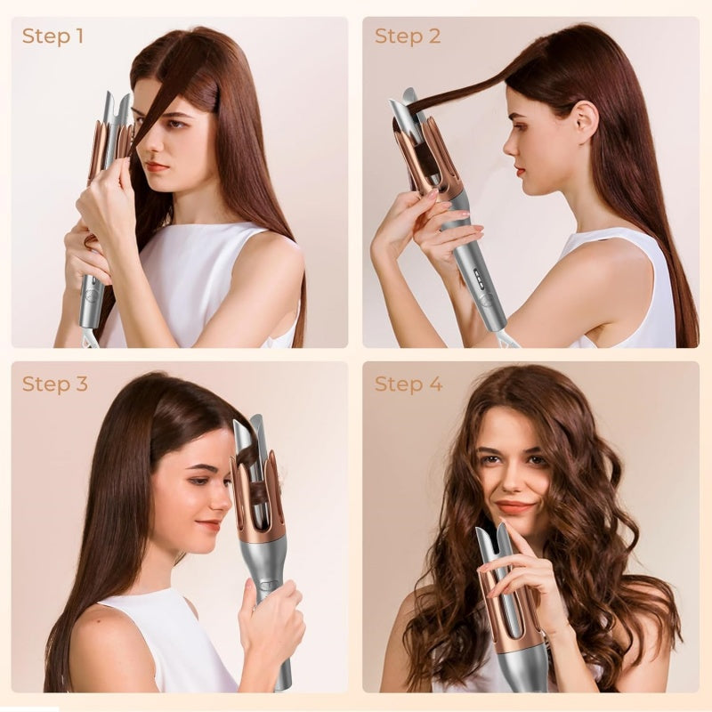 Hair Curler, Portable Automatic Curling Iron With Anti-Scald Design