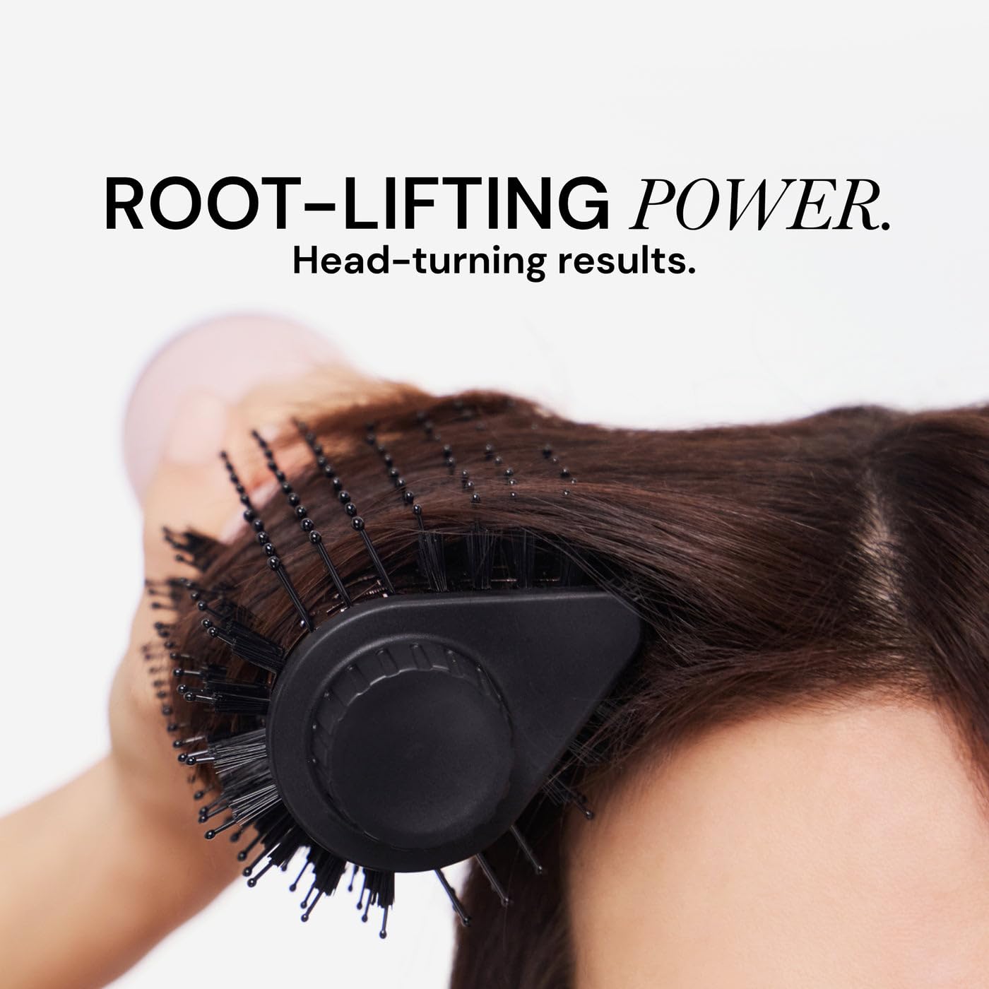 L'ANGE HAIR Le Volume Elevé 65MM 2-in-1 Titanium Brush Dryer | Dry and Style | Unique Teardrop Shape Barrel | 3 Heat Settings | 360° Vented Airflow | Ionic Technology