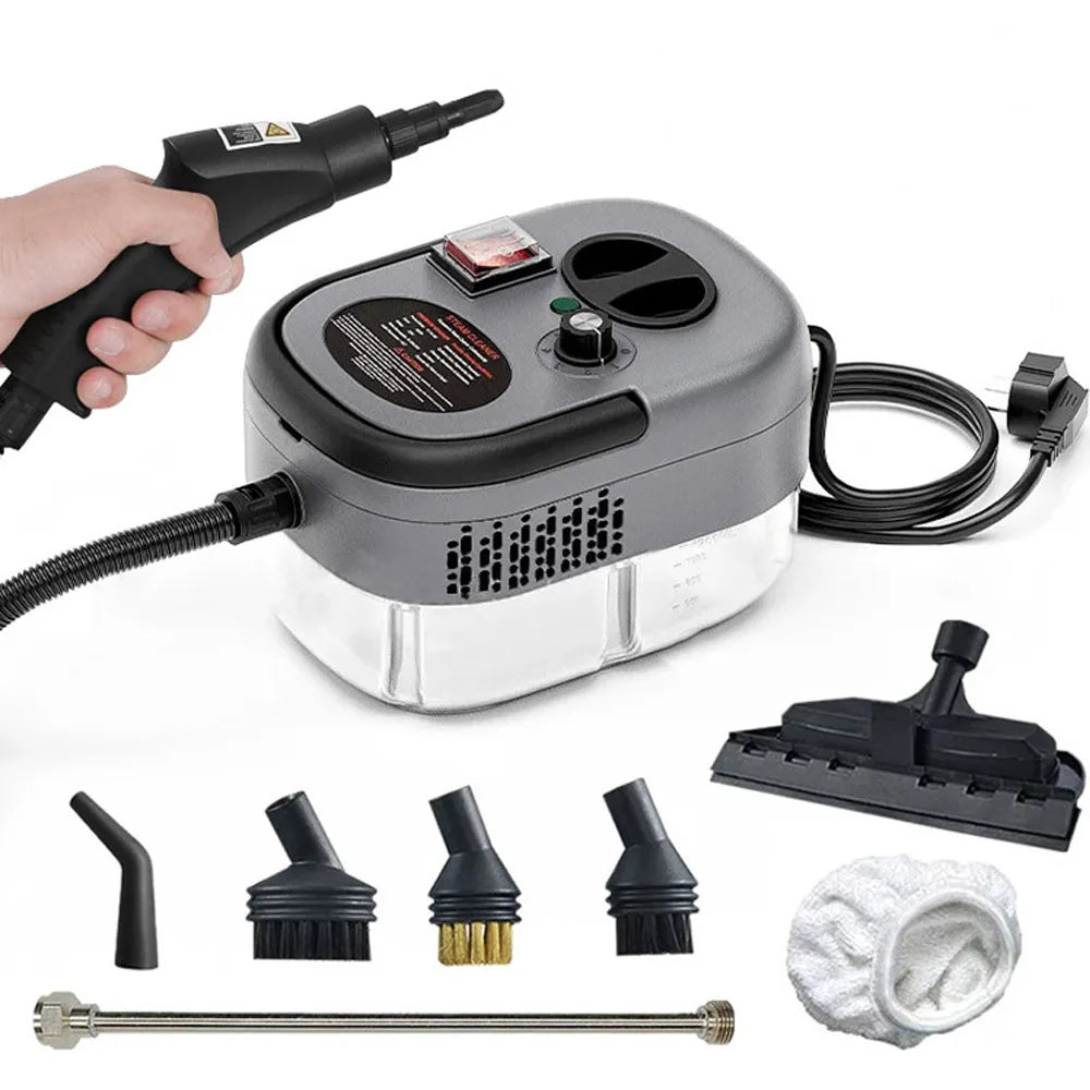 2500W Steam Cleaner High Temperature Sterilization Pressure Jet Washer Machine for Home Car Kitchen Air Conditizer 220V EU Plug