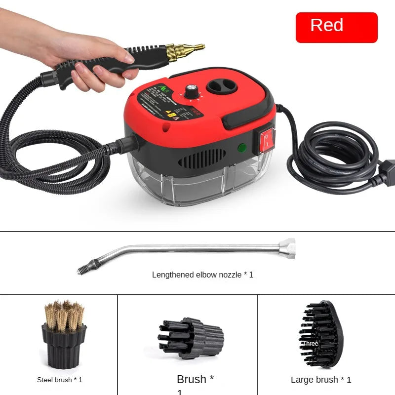 2500W Steam Cleaner High Temperature Sterilization Pressure Jet Washer Machine for Home Car Kitchen Air Conditizer 220V EU Plug