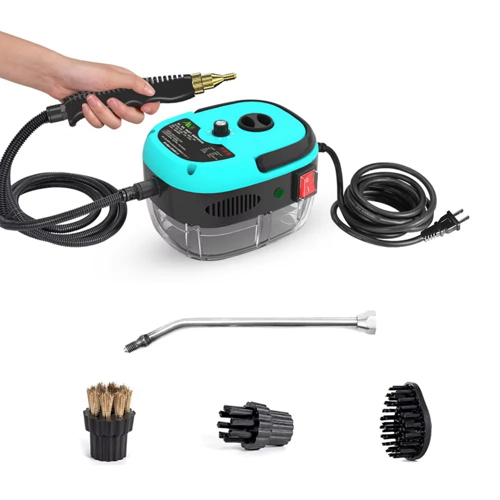 2500W Steam Cleaner High Temperature Sterilization Pressure Jet Washer Machine for Home Car Kitchen Air Conditizer 220V EU Plug
